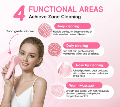 Heated Silicone Cleansing Brush